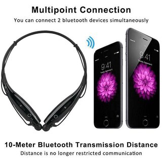                       Acrowin Bluetooth Headphone HBS 730 Neckband Bluetooth Wireless Headphones Stereo Headset for All Devices                                              