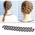 GadinFashion Set of 3, French Braid tool Hair Accessory Set  (Black)