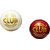 Millets cricket leather ball RED and WHITE pack of 2