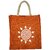 RYNA HandCrafted Printed Jute Shopping,Gift,Lunch Bag
