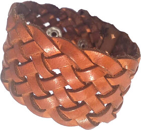 Forever99 Latest Genuine Leather Handmade Woven  Braided Bracelet for Men and Women Leather Bracelet for Men  Leather