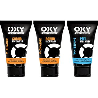 OXY 2 V-Charge Scrub Face Wash  1 Whitening Peel  Face Wash (50 g)