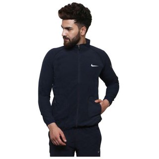 nike navy polyester lycra tracksuit