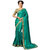Anjaneya Sarees Women's Paper Silk Designer Embroidered Saree With Blouse Piece Saree With Blouse Piece-Sea Green