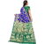 Indian Fashionista Womens Banarasi Silk Jacquard Saree with Blouse Piece MangoBlueGreenFree SizeBlueGreen