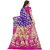 Indian Fashionista Womens Banarasi Silk Jacquard Saree with Blouse Piece MangoBluePinkFree SizeBluePink