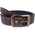 Sunshopping Brown Leatherite Pin-Hole Buckle Belt for Men