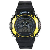 Mastrena Digital Black Yellow Color Kids Watch For Boy's-MSG1025