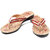 Gymsym women casual sandal(V SHAPE HEEL RED GOLDEN)