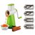 Multi-Functional 4 in 1 Vegetable Graters and Slicers Set with 4 Stainless Steel Rotary Blades