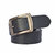 Sunshopping men's black synthetic leather needle pin point buckle belt