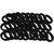 GadinFashion Set Of 30 Pcs Effortless Black Colored Elastic Cotton Stretch Hair Ties Bands