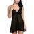 ARARA Net Babydoll Nightwear Dress Black
