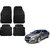 Auto Addict Car Simple Rubber Black Mats Set of 4Pcs For Volkswagen Passat