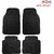 Auto Addict Car Simple Rubber Black Mats Set of 4Pcs For Tata Zest