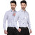 Dudlind Set of 2 Formal Full Sleeves Regular Fit Check Shirt for Men Multicolour | Combo of 2 Mens Shirts for Office and Business