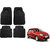 Auto Addict Car Simple Rubber Black Mats Set of 4Pcs For Maruti Suzuki Celerio