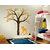 Eja Art Pack of 4 Multicolor Wall Sticker Viny Material Om Design, Elegant Orange Deer, Flamingos And Tree, Family Tree