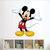 Eja Art Set of 4 Multicolor Wall Sticker Cute Panda On Tree|Cute Bal Krishna Makhan Chor|Cute Mickey Mouse|Cute Mouse Material - Vinyl