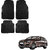Auto Addict Car Simple Rubber Black Mats Set of 4Pcs For Audi Q7