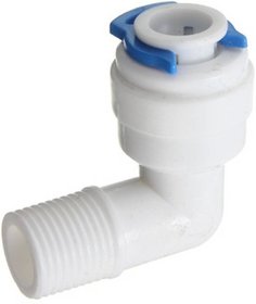 PBROS 3 Pices RO Membrane Housing Elbow Connector Suited for All RO Models-1/4 x 1/8