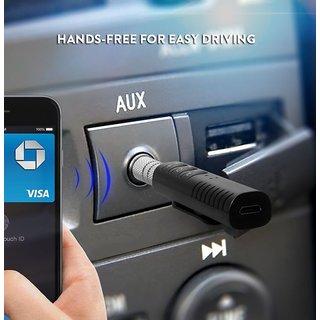 3.5mm Bluetooth Audio Jack Receiver With Mic For Car Kit Compatible For Android iOS Dongle Connector