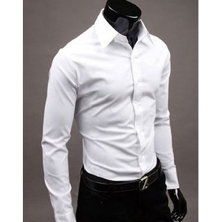 mens white dinner shirt
