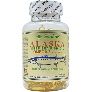 Alaska Deep Sea Fish Oil Dietary Supplement, 100 Softgels  (100 g)
