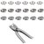DIY Crafts 400 Sets snap Setter Hand Pliers Setting Tool,Metal Ring Button Press Studs Sewing Craft Fastener Snap Pliers Craft Tool 9.5mm