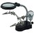 DIY Crafts Led Light Magnifier  Desk Lamp Helping Hand with Magnifying Glass
