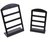DIY Crafts 10 Pcs White/Black Color Jewelry Organizer Stand Plastic Earring Holder Fashion Display 10 Pieces White/Black Color (20 Pcs Pack, Black)