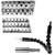 DIY Crafts Flexible Holder Drill for Black 30cm 11.8 Tools Shaft + 61 Pcs Bits + Extension Rod Screwdrivers Set Assortment Set