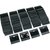 DIY Crafts 100 - Pcs - 1 X 100 Pcs Earring Cards, Velvet Plastic Display Earring Card Holder for Jewelry Accessory Display 2 x 2 inch (Black)