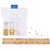 DIY Crafts Elite 320 Pcs 5 Style Brass and Plastic Earnut Earring Studs Sets Mixed Colors in One Box for Jewelry Making