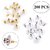 DIY Crafts 200pcs Earring Safety Backs Replacement with 2 Storage Boxes, Ear Nut Hypoallergenic (100 Silver and 100 Golden)