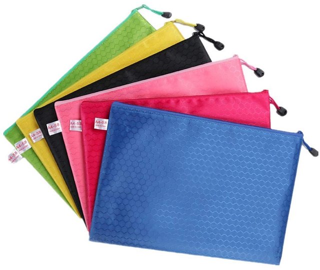 Buy DIY Crafts Pouch Style A4 Zipper Bag for A4 Documents (Pack of 6)  Online @ ₹425 from ShopClues
