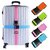 DIY Crafts Color Luggage Straps Suitcase Lock Belt Strap Luggage Straps Rainbow Color Adjustable Suitcase Belts For Traveling Business Trip (Pack Of 5 Pc, Multi - Color) (Pack Of 2 Pcs, Multi - Color)