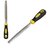 DIY Crafts 1x Yellow Black Handle Steel Middle Cut Half Round File Hand Tool 81