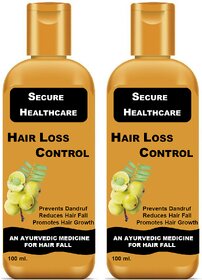 Secure Healthcare Hair Loss Control Hair Oil For Hair Fall Control 100ml Pack Of 2