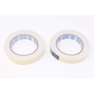                       EXCEL IMPEX Double Side Foam Tape, 20 mm Width, White-Set of 2                                              