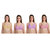 BeautyAid Wirefree Non-Padded Bras (Pack of 4)