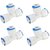 PBROS 4 Pieces RO Three Way Push Tee Union Connector Suited for all type of RO Models-1/4