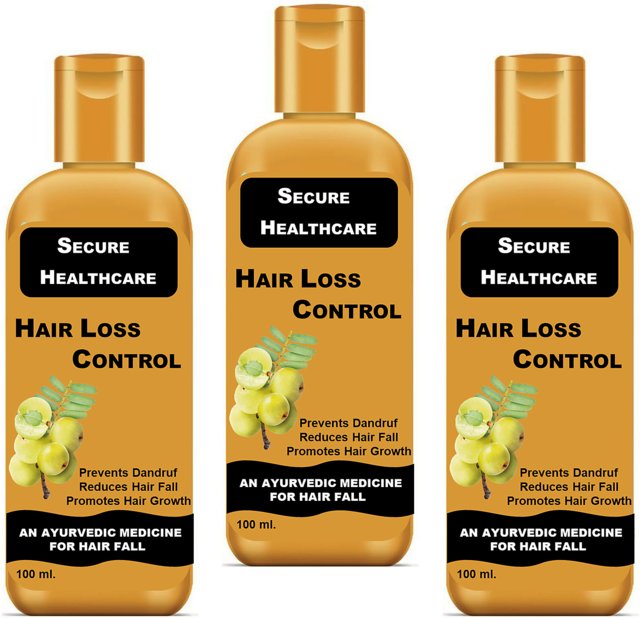 Buy Secure Healthcare Hair Loss Control Hair Oil For Hair Fall Control  100ml pack of 3 Online - Get 57% Off