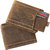 POLLSTAR Brown Ultra Slim Genuine Pure Leather Bi-fold Wallet Minimalist Card Wallet For Men With Gift Box (WL707BN)