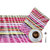 Smile Mom Table Place Mats for Dining Table 6 Piece PVC, Washable/ Anti-Skid (45 X 30 CM ,Pink Yellow Stripes )