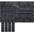 Smile Mom Table Place Mats for Dining Table 4 Piece PVC, Washable/ Anti-Skid (45 X 30 CM ,Black Stripes )