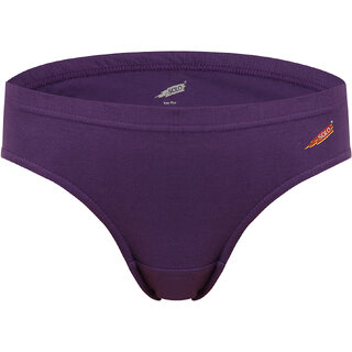                       Solo Women's Candy Inner Elastic Cotton Plain Panties Purple Color (X-Small/75 cm)                                              