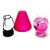 Spa Veda Tea Light Gel Candle Holder Pink Lamp Shaped