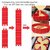 WAY BEYOND DIY Baking Cake Mould Strips Red - Design Your Pastry Dessert with Any Pan Shape, Non Stick Flexible Reusable
