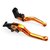 DELHITRADERSS CNC Brake and Clutch Levers Short Adjustable Brake Clutch Levers(Orange) for Honda CBR All